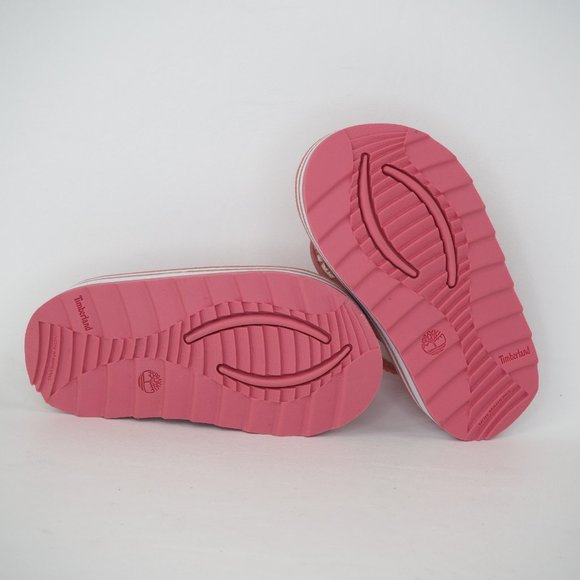 Timberland Flip Flop Toddlers Sandals Leather Dead Stock Sports Pink Sz 6C - Picture 8 of 12